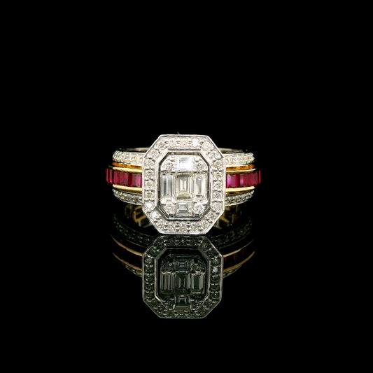 Elegant Emerald Cut Diamond Ring